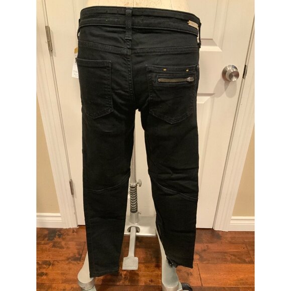 Pilcro and the Letterpress Dark Wash “Serif” Skinny Leg Black Jeans, Size 27 - Picture 5 of 8